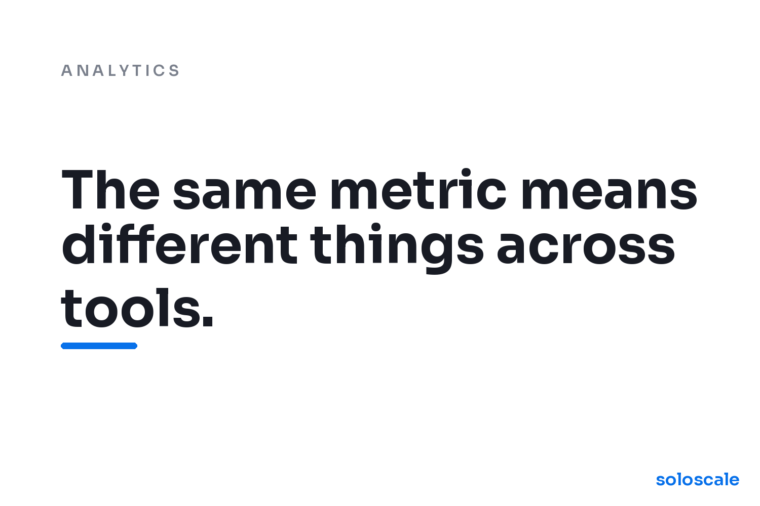 Metric illustration